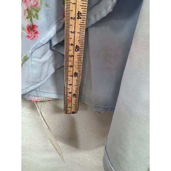 Abercrombie & Fitch Floral Maxi ruffle high low dress wedding guest sz SP - Picture 8 of 10